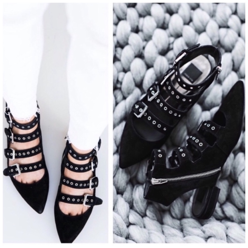 Dolce Vita Black Suede Flats